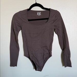 OGGI Women's Classic Long Sleeve Bodysuit - Dark Brown
